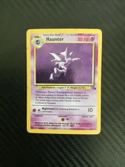 Haunter - 6/62 Fossil Unlimited Holo Rare Pokemon - MP - Image 1