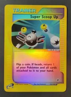 Pokemon Expedition Set Uncommon Reverse-Holo "Super Scoop Up" 151/165 (English) - Image 1