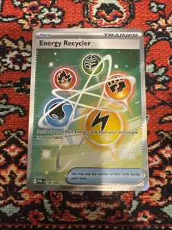 Pokemon Energy Recycler 108/088 Full Art Foil POR Set Trainer Ultra Rare - Image 1