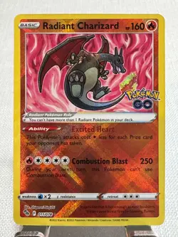 Radiant Charizard 011/078 Pokemon GO Holo - Image 1