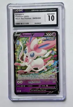 2022 Pokemon Sylveon V SWSH202 Promo Holo Sword & Shield CGC GEM MINT 10 - Image 1
