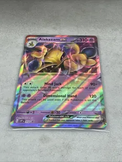 Alakazam ex Error No Star Pattern Pokemon BLACK STAR Promo 050 Holo - Image 2
