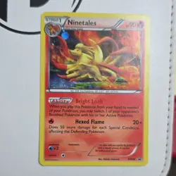 2012 Pokemon Ninetales BW66 Holo Black White Black Star Promo LP - Image 2