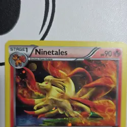 2012 Pokemon Ninetales BW66 Holo Black White Black Star Promo LP - Image 3
