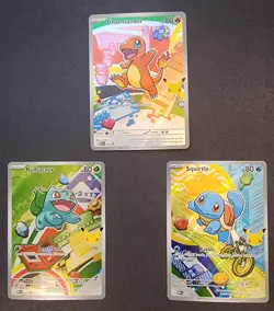 Pokemon TCG First Partner Illustration Collection Series 1 Kanto GEN 1 Starters - Image 1