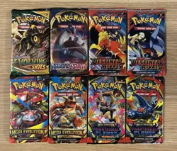 Pokemon Booster Packs - Mixed New/Sealed Lot of 8 (includes packs shown in pic) - Image 1