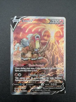 Entei v Gg36/GG70 Crown Zenith Galarian Gallery Holo Ultra Rare Pokemon TCG - Image 1