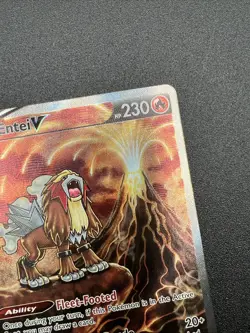 Entei v Gg36/GG70 Crown Zenith Galarian Gallery Holo Ultra Rare Pokemon TCG - Image 3