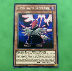 Yu-Gi-Oh! Blackwing - Vayu the Emblem of Honor Secret Rare LC5D-EN118 1st Ed LP - Image 1