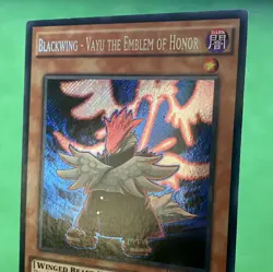 Yu-Gi-Oh! Blackwing - Vayu the Emblem of Honor Secret Rare LC5D-EN118 1st Ed LP - Image 3