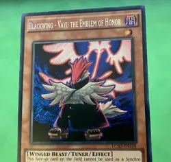 Yu-Gi-Oh! Blackwing - Vayu the Emblem of Honor Secret Rare LC5D-EN118 1st Ed LP - Image 4