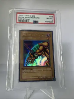 Yu-Gi-Oh! Right Arm the Forbidden One Legend of Blue Eyes LOB 2010-2017 PSA 8 - Image 1