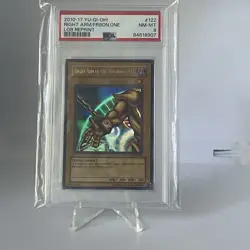 Yu-Gi-Oh! Right Arm the Forbidden One Legend of Blue Eyes LOB 2010-2017 PSA 8 - Image 2