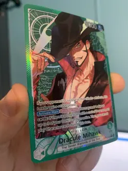 OP14-020 Dracule Mihawk Leader Alt Art One Piece TCG English Card - Image 3