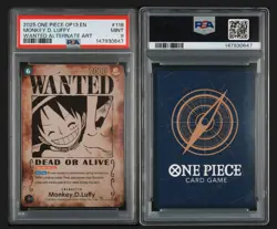 2025 ONE PIECE OP13-CARRYING ON HIS WILL #118 MONKEY D. LUFFY PSA-9 Wanted - Image 3