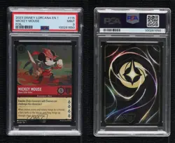 2023 Disney Lorcana The First Chapter 1 Foil Legendary Mickey Mouse PSA 9 - Image 3