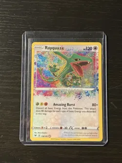 Rayquaza Amazing Rare Holo 138/185 Swsh04 Vivid Voltage Pokemon TCG Card - Image 1