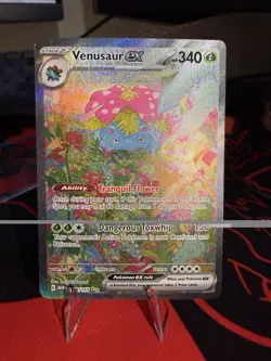 Pokemon TCG Venusaur EX Scarlet & Violet 151 Card 198/165 - Image 1