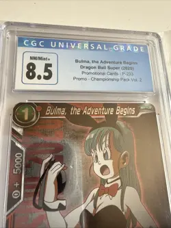 Bulma, the Adventure Begins #P-233 CGC 8.5 Dragon Ball Super TCG Card Game - Image 4
