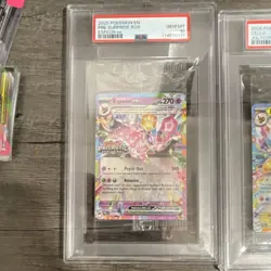 Pokemon Prismatic Evolutions Espeon ex & Jolteon ex PSA 10 Holo Card Lot 2025 - Image 2