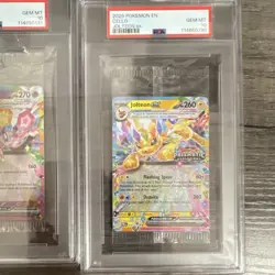 Pokemon Prismatic Evolutions Espeon ex & Jolteon ex PSA 10 Holo Card Lot 2025 - Image 3