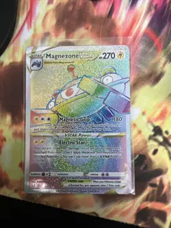 Magnezone VSTAR 198/196 Rainbow Secret Rare Full Art Pokemon Card MINT Lost Orig - Image 1