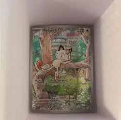Pokemon Meowth Illustration Rare 106/094 Me02 Phantasmal Flames Holo 70 HP Card - Image 1