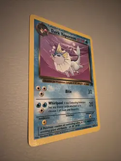 Dark Vaporeon 45/82 Team Rocket Non-Holo 2000 Wizards Pokemon Card LP - Image 1