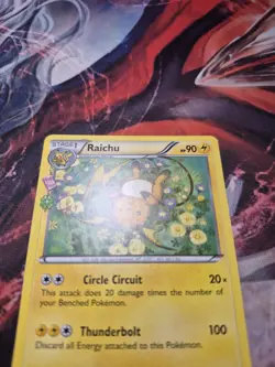 Pokemon TCG Raichu Generations Radiant Collection Card #RC9/RC32 LP - Image 2