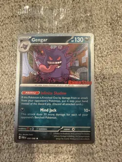 Pokemon Gengar Gamestop Promo Holo Card 050/088 English POR Set Stage 2 130 HP - Image 1