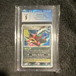 The Pokemon Company Darkrai LV.X Black Star Promo DP19 CGC 5 Autographed Card - Image 1