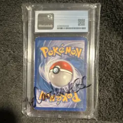 The Pokemon Company Darkrai LV.X Black Star Promo DP19 CGC 5 Autographed Card - Image 2