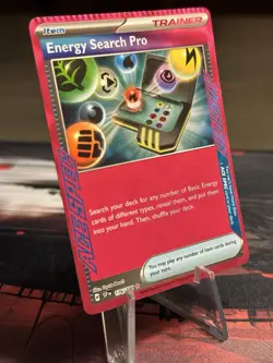 Energy Search Pro 176/191 Sv08: Surging Sparks Holo CRIMP ERROR CARD - Image 1