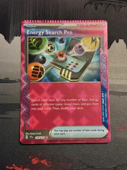 Energy Search Pro 176/191 Sv08: Surging Sparks Holo CRIMP ERROR CARD - Image 2