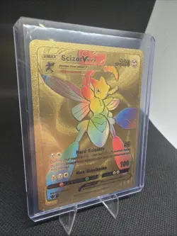 Pokemon Scizor VMAX GOLD Foil Fan Art Collector Card - 320 HP - 193/189 - Image 3