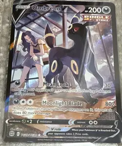 Pokemon TCG Single Card Standard Size Collectible Card Pokemon Umbreon V - Image 1