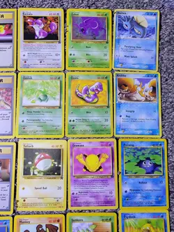 Vintage WOTC 63 Bulk Pokemon Card Lot WOTC Neo Gym Base Fossil - Image 5