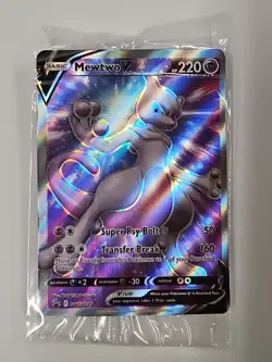 Pokemon TCG Mewtwo v SWSH229 Ultra Rare Black Star Promo Card SEALED - Image 1