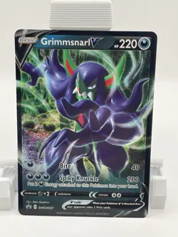 Pokemon Grimmsnarl V Promo SWSH057 Sword & Shield Holo Basic 220 HP Card 2020 - Image 1