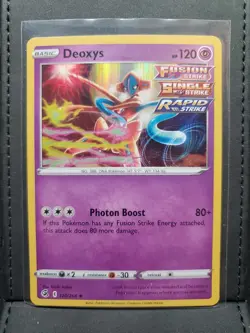 Deoxys - 120/264 - Holo Rare Fusion Strike Set TCG - Pokemon Card - NM - Image 1