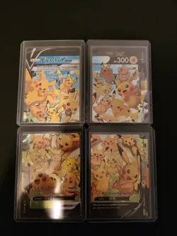 Pikachu V-Union [Set of 4] SWSH: Sword & Shield Promo Cards Holo - Image 1