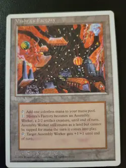 MTG Mishra's Factory Fourth Edition 4ED LP Reserved List Land MTG - Image 1