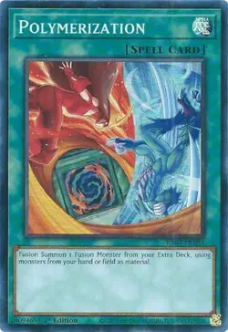 Yugioh! Polymerization (B) (HERO Art) - RA03-EN051 - Super Rare - 1st Edition Ne - Image 1
