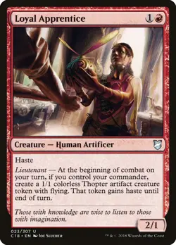 MTG Loyal Apprentice ** Commander 2018 ** English (NM) - Image 1