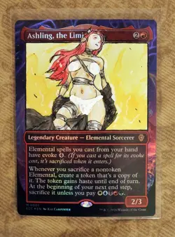 Ashling, the Limitless Altered Art Hand Painted MTG Magic the Gathering Anime - Image 1