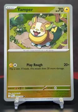 Pokemon Yamper #030/094 English Phantasmal Flames Reverse Holo - Image 1