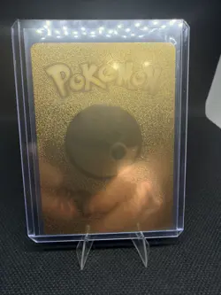 Pokemon Pikachu 70hp Gold Foil Fan Art Collector Card TCG - Image 4