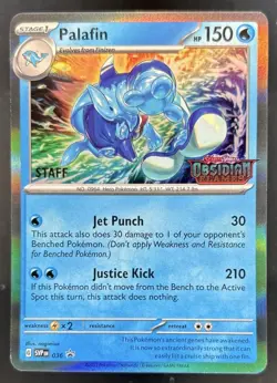 2023-25 Pokemon SV Black Star Promos - SVP EN Palafin Staff VAR #036b - Image 1