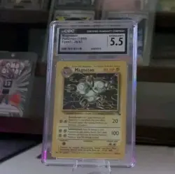 Magneton Pokemon TCG Fossil Set CGC 5.5 (1999) 11/62 - Image 1