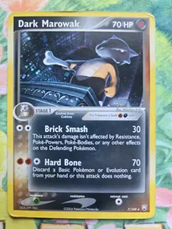 Dark Marowak EX7: Team Rocket Returns (7/109) Holo Rare Pokemon Card HP - Image 1